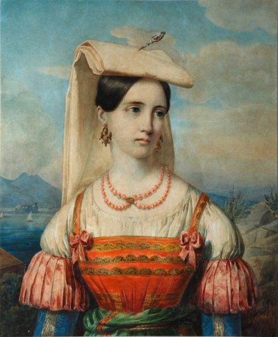 Portrait of Sophia Michailovna Sollogub by Pimen Nikitich Orlov