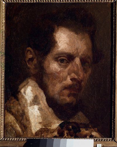 Self-portrait in the way of Theodore Gericault by Piotr Michalowski