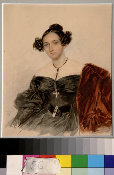Portrait of Countess Nadejda Ivanovna Golitsyna, née Kutusova (1796-1868) by Piotr Sokolov