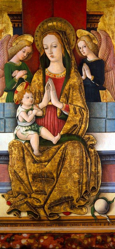 The Madonna and Child Enthroned, c.1488 by Piètro Alamanno
