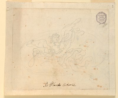 Sketch for a Flying Angel by Placido Costanzi