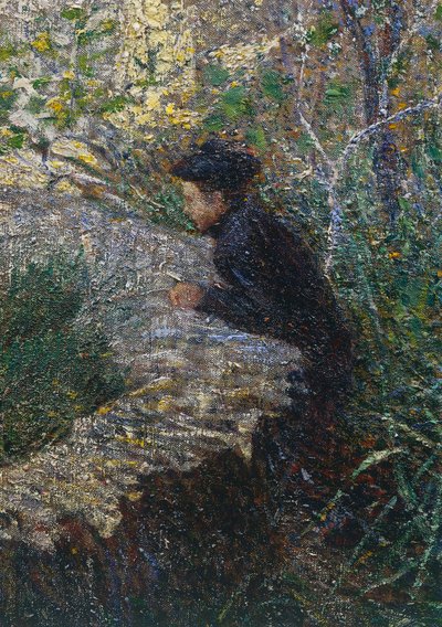 April Morning in Liguria or Olives at Albaro by Plinio Nomellini