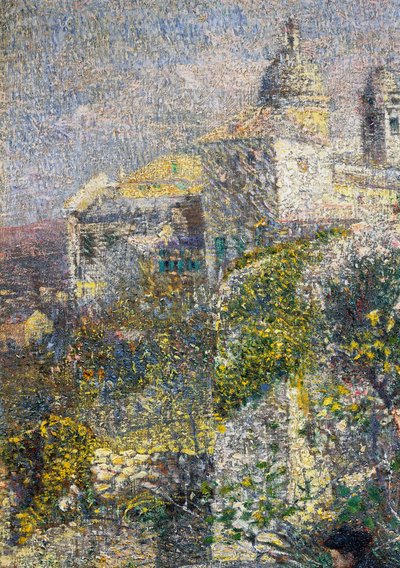 April Morning in Liguria or Olives in Albaro by Plinio Nomellini