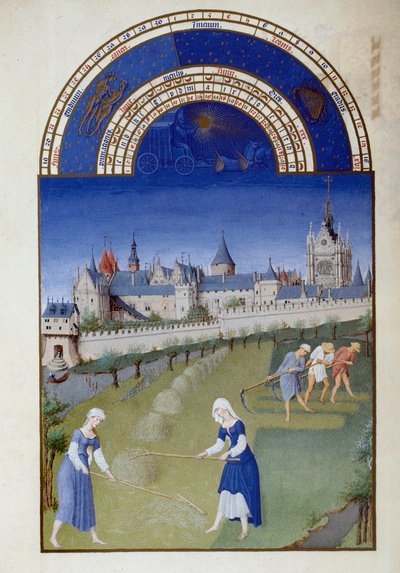 June: Hay by Pol de Limbourg