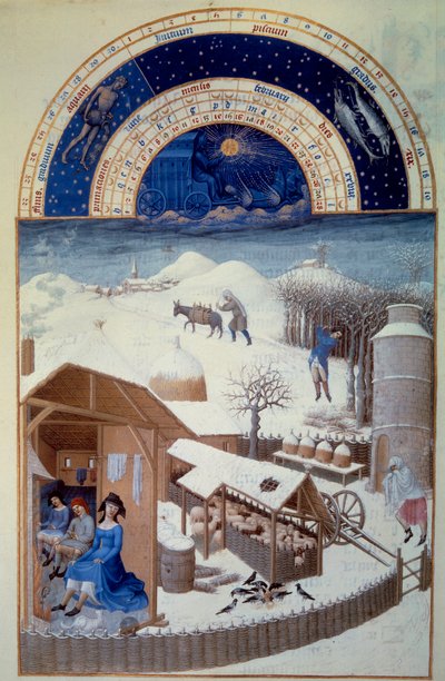 February: Snow by Pol de Limbourg