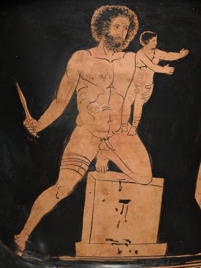 Detail of a Lucanian Calyx-Krater, c.400 BC by Policoro Painter