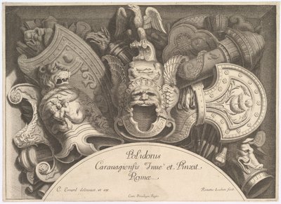 Weapon Trophies after the Façade of Palazzo Milesi in Rome by Polidoro da Caravaggio