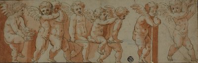 Frieze with Eight Putti by Polidoro da Caravaggio