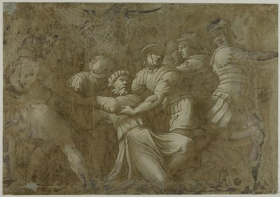Roman Soldiers Arresting Saint Peter by Polidoro da Caravaggio