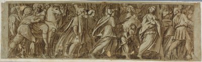 Sabines Crossing the River Tiber to Attend the Roman Games by Polidoro da Caravaggio