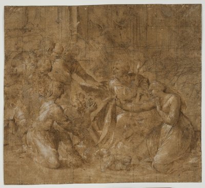 The Adoration of the Shepherds by Polidoro da Caravaggio