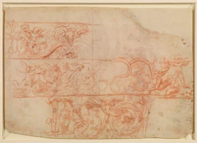 Two Standing Male Figures, Studies for Evangelists?, Recto by Polidoro da Caravaggio