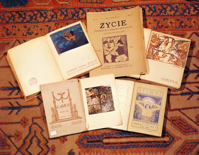 Collection of literary magazines produced in Poland c.1900 by Polish School