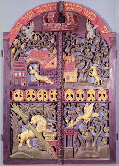 Doors of the Ark of the Law, from Krakow by Polish School