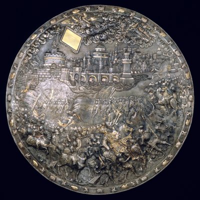King John III Sobieskis Fortune Telling Shield by Polish School