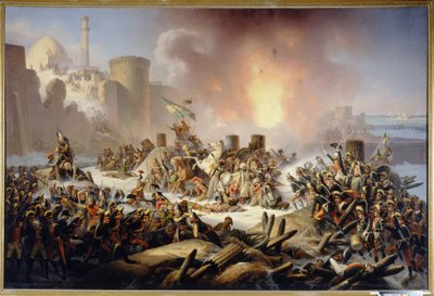 The Siege of the Fortress Ochakov on December 1788 by Polish School