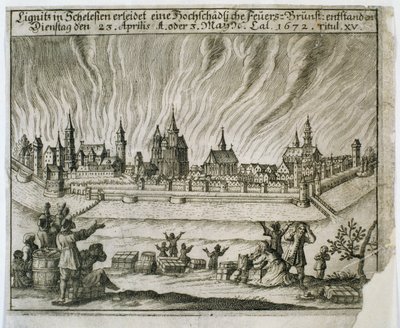 Legend of the Fire of the Two, 1672 by Polish School