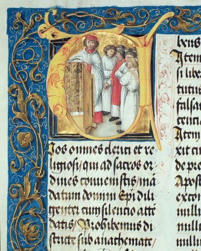 Ordination of Seminarians into the Priesthood from the Pontifical of Bishop Erasmus Ciolek, c.1510 by Polish School
