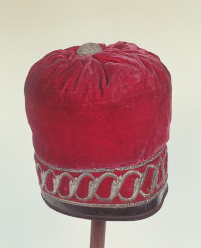Orthodox church cap supposedly worn by Napoleon while crossing the Berezyna River in 1812 by Polish School