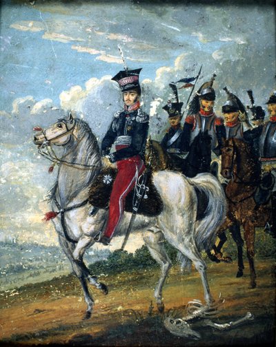 Prince Josef Anton Poniatowski with guides, c.1813 by Polish School