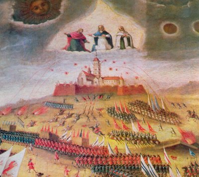 The Swedish Siege of the Monastery of Jasna Gora in 1655 by Polish School