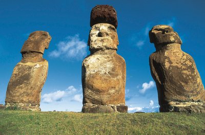 Moai Statues, Rapa Nui National Park, Easter Island, Chile by Polynesian Polynesian