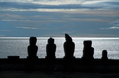 Moai Statues, Rapa Nui National Park, Easter Island, Chile by Polynesian Polynesian