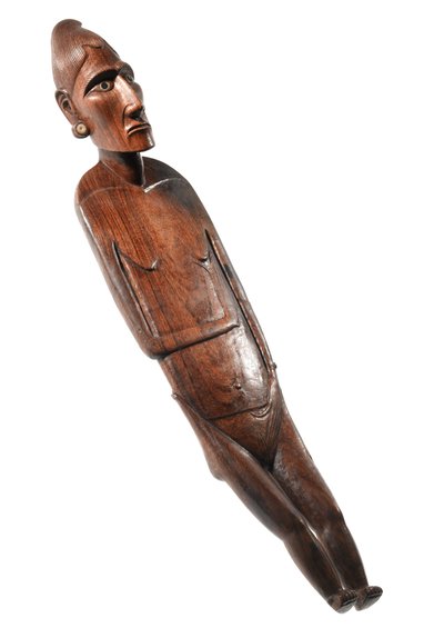 Female figure (moai papa) from Rapa Nui (Easter Island) by Polynesian School