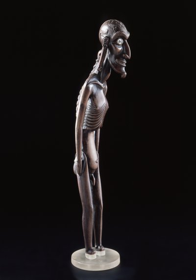 Wooden figure carved in the shape of a man, from Easter Island, before 1894 by Polynesian School
