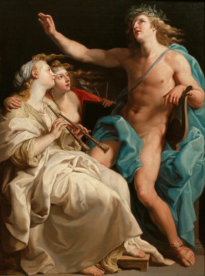 Apollo and Two Muses by Pompeo Batoni