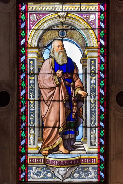 Genoa, Duomo (St Lawrence Cathedral), the Chapel of St John the Baptist: stained glasses by Pompeo Bertini by Pompeo Bertini