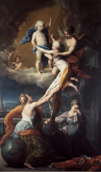 Allegory of the death of the children of Ferdinand IV by Pompeo Girolamo Batoni