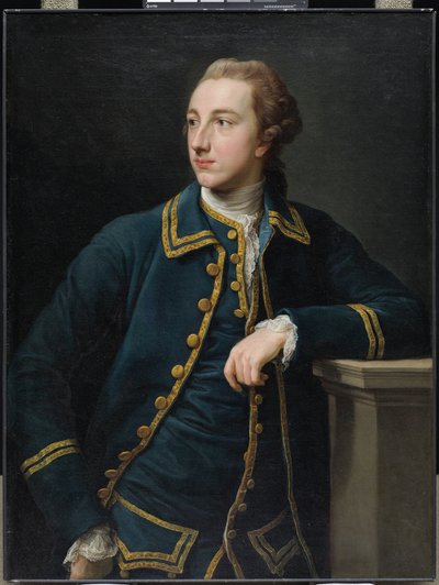 Portrait of a Man in a Green Suit by Pompeo  Girolamo Batoni