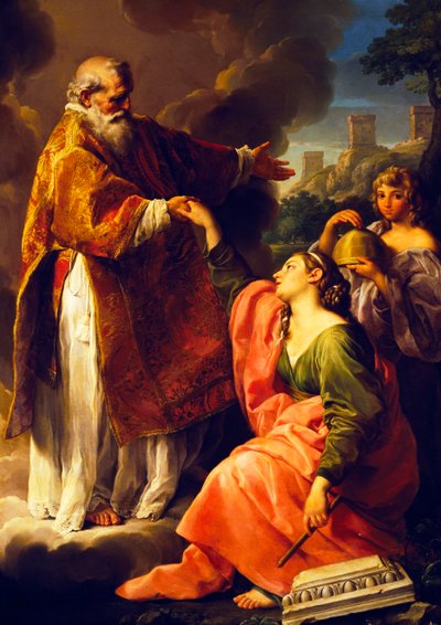San Marino raises the Republic by Pompeo Girolamo Batoni