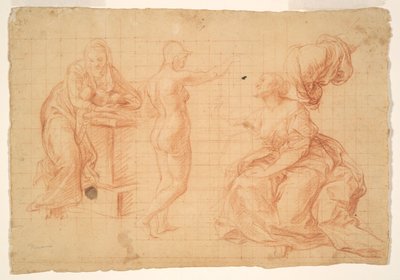 Studies for "Hercules at the Crossroads" and for the "Nativity" by Pompeo Girolamo Batoni
