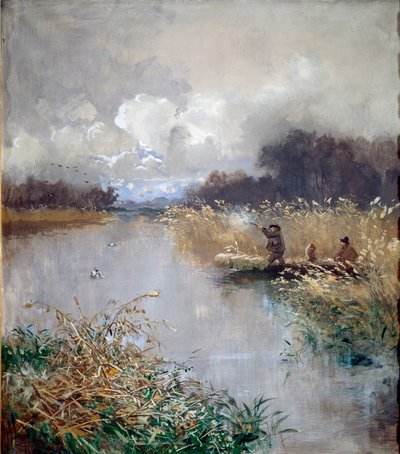 Duck Hunting by Pompeo Mariani