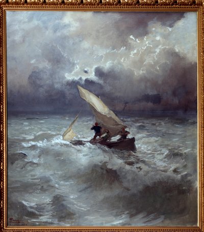 Storm at Sea by Pompeo Mariani