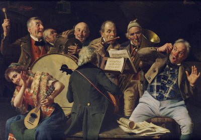 An orchestra rehearsal, c. 1920 by Pompeo Massani