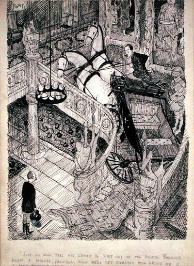 Just go and tell His Grace to step out of the fourth smoking room a minute, Jackson, and he