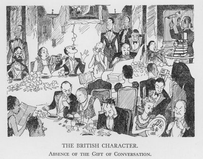 The British Character, Absence of the Gift of Conversation by Pont