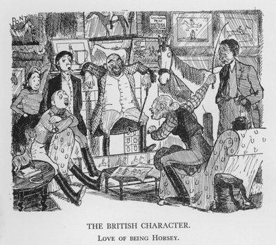 The British Character, Love of Being Horsey by Pont