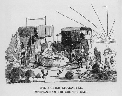 The British character; Importance of the morning bath by Pont