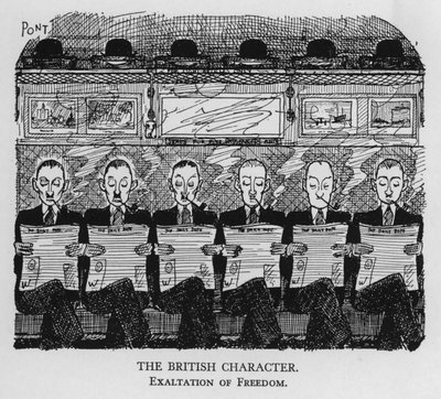 The British character; exaltation of freedom by Pont