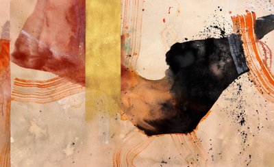 Dynamic Gold and Black by Poonam Choudhary