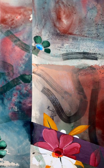 Vibrant Floral Abstract by Poonam Choudhary