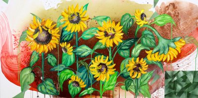 Vibrant Sunflower Field by Poonam Choudhary