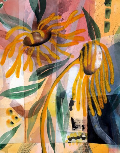 Vibrant Yellow Botanicals by Poonam Choudhary