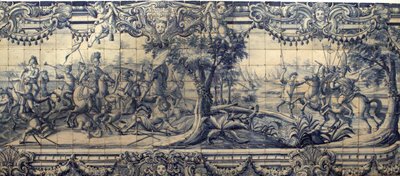 Alexander the Great Fighting the Persians by Portuguese School