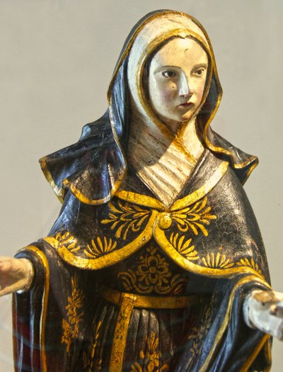 Carved statue of the Virgin Mary, Portugal c.1462 by Portuguese School