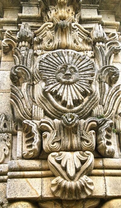 East face of the Santuário de Nossa Senhora dos Remédios obelisk, Lamego, Portugal. 1738 by Portuguese School